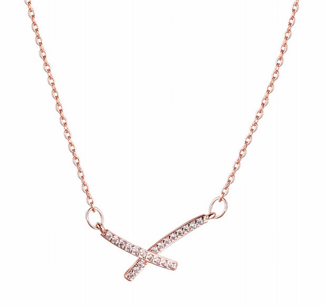 ネックレス ペンダント レディース アクセサリー クロス バツ ゴールド バリエーション画像