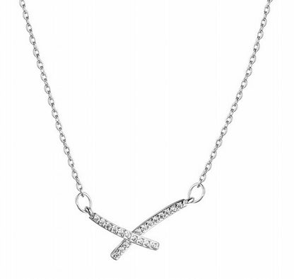 ネックレス ペンダント レディース アクセサリー クロス バツ シルバー バリエーション画像