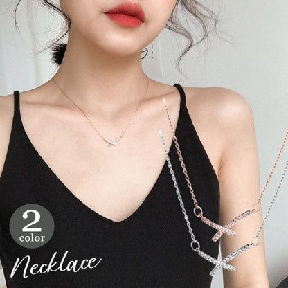 ネックレス ペンダント レディース アクセサリー クロス バツ 商品画像