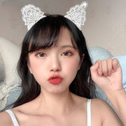 カチューシャ 猫耳 仮装 コスプレ ハロウィン レディース ヘアアクセサリー ヘッドアクセサリー 髪飾り かわいい レース ネコ耳