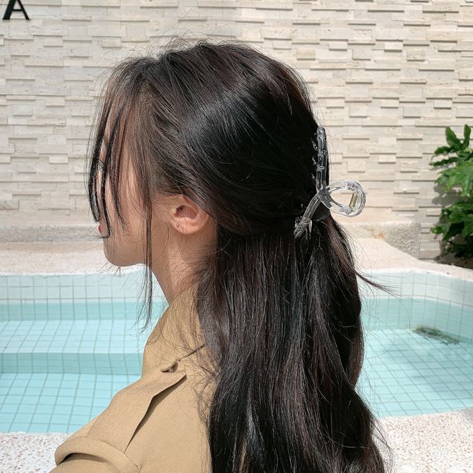ヘアクリップ バンスクリップ レディース ヘアアクセサリー 髪留め べっ甲風 商品画像2
