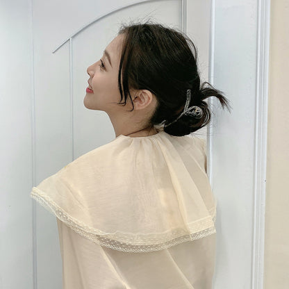 ヘアクリップ バンスクリップ レディース ヘアアクセサリー 髪留め べっ甲風 商品画像4