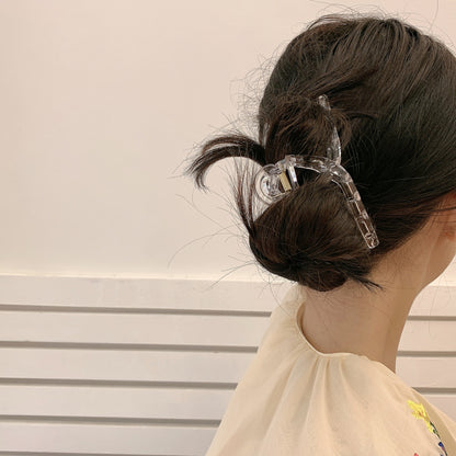 ヘアクリップ バンスクリップ レディース ヘアアクセサリー 髪留め べっ甲風 商品画像5
