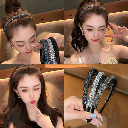 カチューシャ レディース 女性用 ヘアアクセサリー 髪飾り ラインストーン 商品画像3