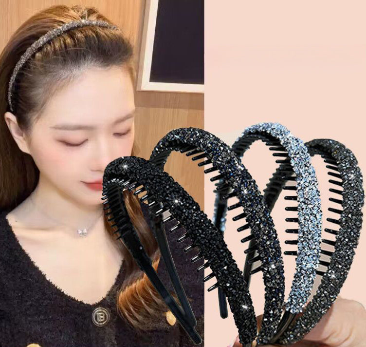 カチューシャ レディース 女性用 ヘアアクセサリー 髪飾り ラインストーン 商品画像4