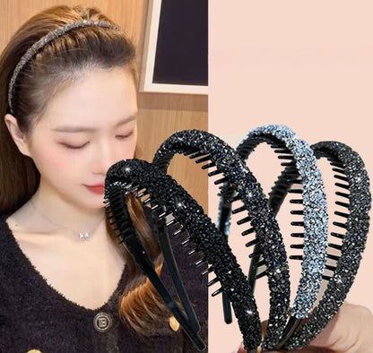 カチューシャ レディース 女性用 ヘアアクセサリー 髪飾り ラインストーン 商品画像4