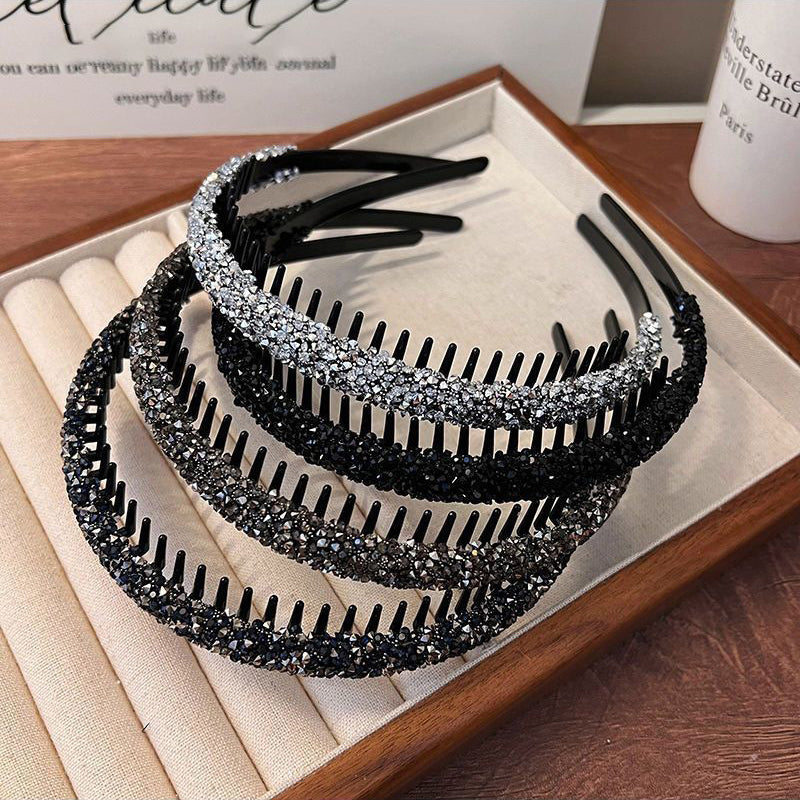カチューシャ レディース 女性用 ヘアアクセサリー 髪飾り ラインストーン 商品画像5
