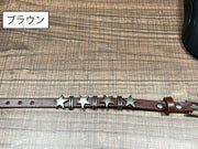 ブレスレット 腕輪 レディース メンズ 男女兼用 ユニセックス アクセサリー レザー調 ベルト バックル スター 星 ごつめ メタルモチーフ パンク調 ストリート風 ギフト プレゼント 贈り物 女性用 男性用