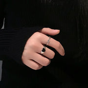指輪 レディース オープンリング 2個セット リング シンプル おしゃれ かわいい ハート アクセサリー 女性 ギフト プレゼント