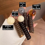 コイルポニー ワイヤーポニー スパイラルポニー レディース ヘアアクセサリー ポニーテール ぐるぐる かわいい おしゃれ きれいめ 女性 大人女子