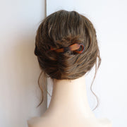 ヘアクリップ バナナクリップ レディース 髪留め 髪飾り ヘアアレンジ まとめ髪 ねじれ 細め べっ甲柄 マット ツヤ感 シンプル おしゃれ オフィス 通勤 通学 女性用 婦人用 ファッション小物