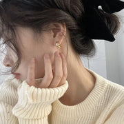 ノンホールピアス イヤリング レディース アクセサリー フープ ピアス風 シルバーカラー ゴールドカラー かわいい おしゃれ シンプル ごつめ 太め 存在感 カジュアル