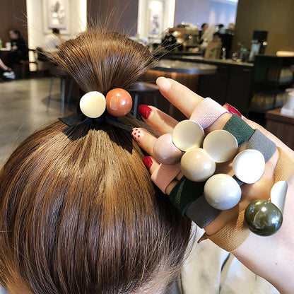 ヘアゴム レディース ヘアアクセサリー 太め 丸 モダン 商品画像2
