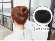 お団子ヘアスポンジ お団子ヘアアクセサリー スポンジリング おだんご ヘアアレンジ ヘアアクセサリー 簡単 手軽 レディース 女性用 バレエ団子 シンプル ふんわり アップスタイル