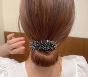 シニヨンメーカー ヘアアクセサリー お団子メーカー 挟んで巻くだけ レディース 女性 ファッション小物 まとめ髪 フラインストーン キラキラ ヘアアレンジ 髪飾り ヘアバンド お団子ヘア 髪留め ドーナツヘア ピンク ネイビー 緑 赤 白 シャンパン