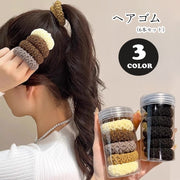 ヘアゴム 髪ゴム 6本セット 6個セット レディース 女性 メンズ 男性 男女兼用 ユニセックス ヘアアクセサリー ファッション雑貨 太め 無地 ブラウン ブラック ミックス カラフル シンプル シック フェミニン 可愛い キュート おしゃれ