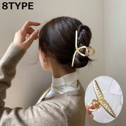 バンスクリップ ヘアクリップ レディース 大人 ヘアアクセサリー 髪留め シンプル 大きめ しっかり クロス ツイスト ゴールドカラー 髪飾り まとめ髪 ヘアアレンジ カジュアル おしゃれ お洒落 普段使い デイリー 女性 婦人 彼女 妻 友達 ギフト 贈り物 母の日 敬老の日 ホワイトデー