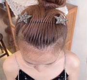 ヘアコーム 後ろ髪ヘアクリップ ヘアピン レディース 女性 ヘアアクセサリー 髪飾り まとめ髪 ラインストーン 星型 髪留め かわいい おしゃれ