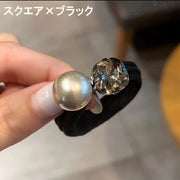 ヘアゴム レディース 女性用 ヘアアクセサリー 髪ゴム ラインストーン パール調 ハート まとめ髪 ヘアアレンジ おしゃれ かわいい