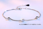 ブレスレット レディース アクセサリー 腕輪 星 スター スクエア 四角 女性 婦人用 アジャスター キュート 細身 かわいい おしゃれ 華奢 長さ調整 チェーン 贈り物 プレゼント 記念日 ファッション雑貨