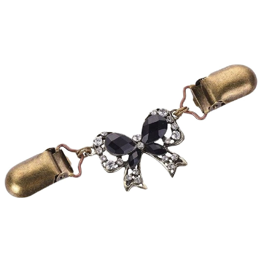 ストールクリップ ショールクリップ レディース アクセサリー マフラー ショール留め ずれ防止 チェーン ラインストーン ジュエリー リボン フラワー 幾何学 ファッション小物 おしゃれ