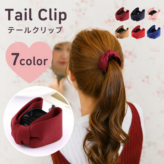 ヘアクリップ テールクリップ ヘアアクセサリー レディース ヘアピン リボン 商品画像