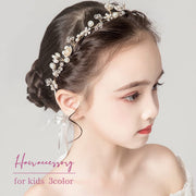 ヘアアクセサリー キッズ レディース 髪飾り ヘッドドレス 女の子 発表会 カチューシャ 花 エレガント 上品 きれい 華やか フォーマル 結婚式 ドレスアップ
