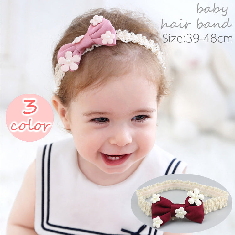 ヘアバンド ヘッドバンド 子供用 ベビー キッズ 赤ちゃん 女の子 ヘアアクセサリー リボン フラワー 花 レース おしゃれ かわいい お出かけ パーティー イベント ギフト プレゼント 贈り物 写真撮影 子ども こども ファッション小物