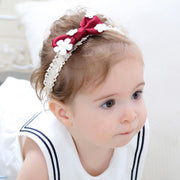ヘアバンド ヘッドバンド 子供用 ベビー キッズ 赤ちゃん 女の子 ヘアアクセサリー リボン フラワー 花 レース おしゃれ かわいい お出かけ パーティー イベント ギフト プレゼント 贈り物 写真撮影 子ども こども ファッション小物