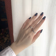 オープンリング 指輪 アクセサリー レディース 女性 ハート シンプル ファッション雑貨 かわいい おしゃれ ギフト プレゼント 贈り物