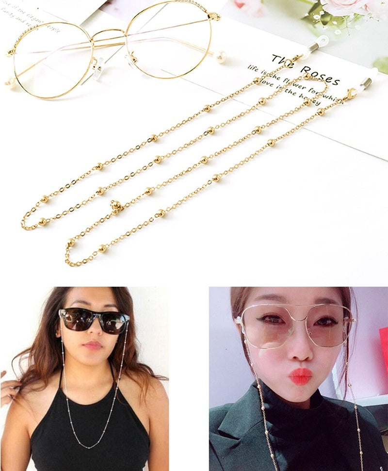 眼鏡ストラップ 眼鏡チェーン めがねストラップ めがねチェーン レディース 女性 商品画像2