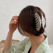 バンスクリップ ヘアクリップ レディース ヘアアクセサリー 無造作 まとめ髪 髪留め ヘアアレンジ クリアカラー 半透明 おしゃれ シンプル