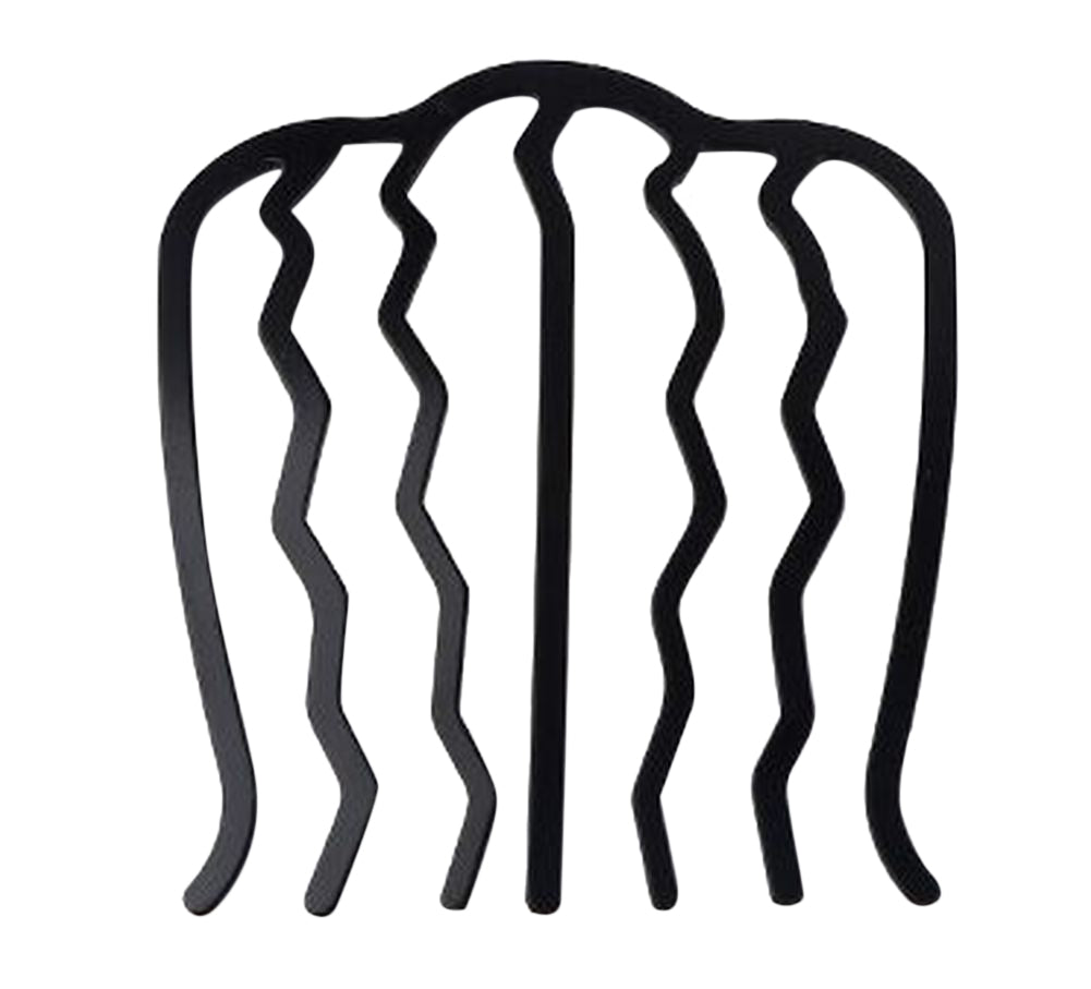 ヘアコーム Uピン 単品 夜会巻き レディース ヘアアクセサリー ガールズ 女の子 髪留め まとめ髪 簡単ヘアアレンジ シンプル シンプル 上品 大人 おしゃれ かわいい プラコーム ブラック 黒 髪飾り ヘッドアクセサリー 浴衣 和装 普段使い 結婚式 入学式 卒業式 成人式 七五三 参観日 謝恩会