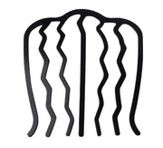 ヘアコーム Uピン 単品 夜会巻き レディース ヘアアクセサリー ガールズ 女の子 髪留め まとめ髪 簡単ヘアアレンジ シンプル シンプル 上品 大人 おしゃれ かわいい プラコーム ブラック 黒 髪飾り ヘッドアクセサリー 浴衣 和装 普段使い 結婚式 入学式 卒業式 成人式 七五三 参観日 謝恩会