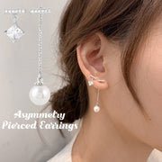 スタッドピアス レディース アクセサリー ラインストーン パール調 アシンメトリー スティック バー チェーン 華奢 揺れる カジュアル フォーマル プレゼント ギフト 贈り物 お祝い 記念日 誕生日 デート 女子会 パーティー お呼ばれ お出かけ デイリー 普段使い かわいい おしゃれ エレガント キラキラ シンプル 上品 非対称 フェイクパール 女性 シルバーカラー
