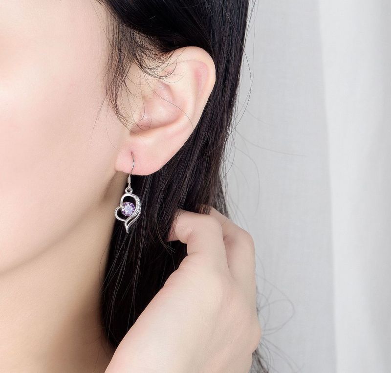 フックピアス レディース 女性用 アクセサリー シルバーカラー ラインストーン 商品画像3