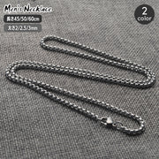 チェーンネックレス メンズ アクセサリー シンプル ベネチアンチェーン 首飾り 太さ 2mm 2.5mm 3mm 長さ 45cm 50cm 60cm カジュアル デイリー おしゃれ かっこいい ギフト プレゼント 贈り物 男性用 レディース 女性用 ユニセックス 男女兼用