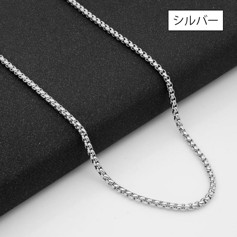 チェーンネックレス メンズ アクセサリー シンプル ベネチアンチェーン 首飾り 商品画像3