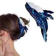 バンスクリップ ヘアクリップ レディース ヘアアクセサリー 髪留め 髪飾り クジラ 鯨 大きめ ヘアアレンジ まとめ髪 おしゃれ