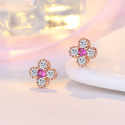 ピアス 両耳用 スタッドピアス アクセサリー レディース 女性 婦人 華奢 ラインストーン 花 フラワー シンプル おしゃれ かわいい ファッション雑貨 ギフト プレゼント 贈り物