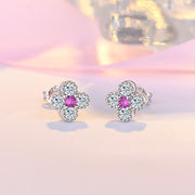 ピアス 両耳用 スタッドピアス アクセサリー レディース 女性 婦人 華奢 ラインストーン 花 フラワー シンプル おしゃれ かわいい ファッション雑貨 ギフト プレゼント 贈り物