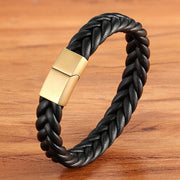 ブレスレット バングル メンズ レディース アクセサリー 編み込み 縄 ロープ メッシュ レザー調 マグネット式 磁気バックル カジュアル シンプル 存在感 プレゼント ギフト 贈り物 お祝い 記念日 誕生日 おしゃれ かっこいい ファッション小物 雑貨 磁石クラスプ 男性 女性 男女兼用 ユニセックス ブラック ブラウン
