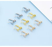 イヤリングパーツ アクセサリーパーツ 2個セット DIYパーツ イヤリング用金具 金属パーツ カン付き ネジタイプ ハンドメイド素材