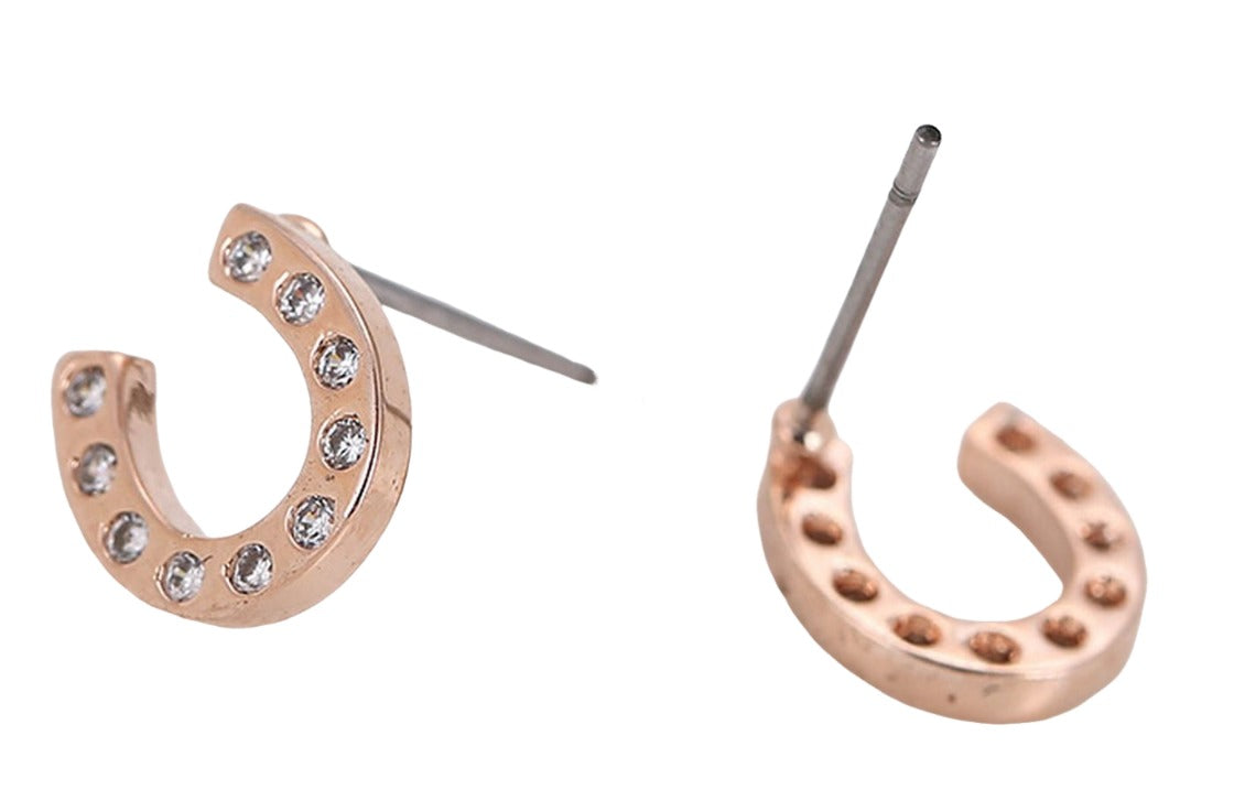 スタッドピアス アクセサリー レディース 耳飾り キャッチピアス ラインストーン ゴールド バリエーション画像