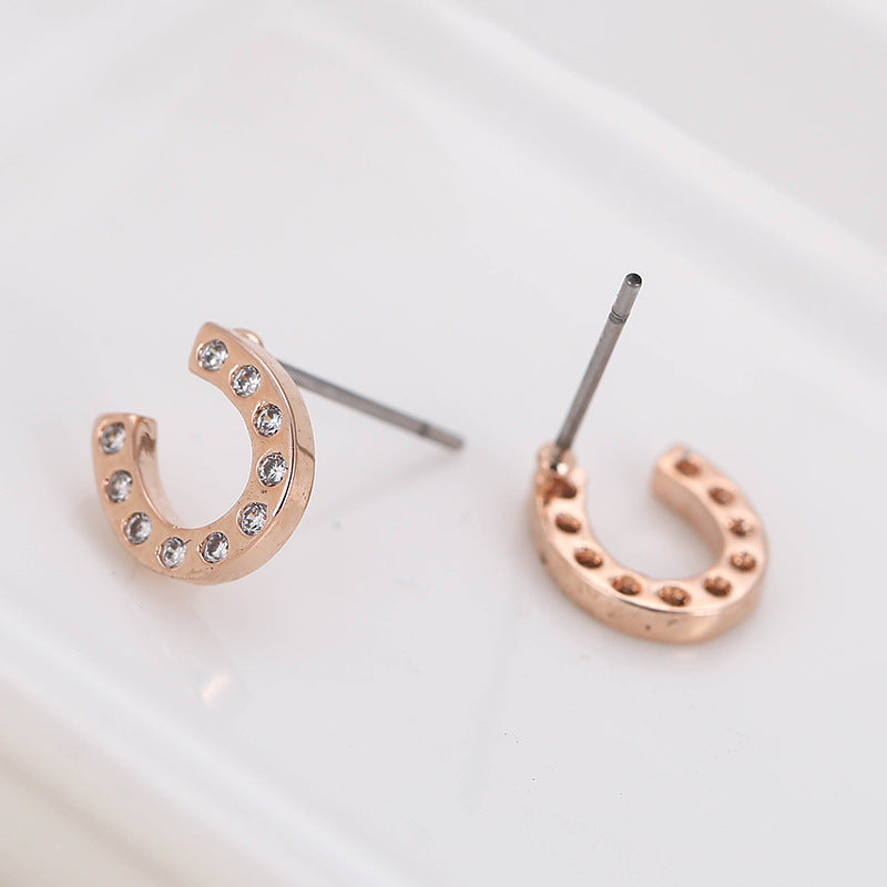 スタッドピアス アクセサリー レディース 耳飾り キャッチピアス ラインストーン 商品画像4