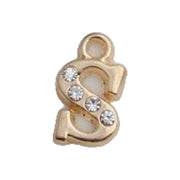 ペンダントトップ ペンダントヘッド レディース メンズ ユニセックス アクセサリーパーツ チャーム アルファベット イニシャル ラインストーン ゴールドカラー シンプル おしゃれ DIY ペアアイテム プレゼント ギフト 女性 男性 男女兼用