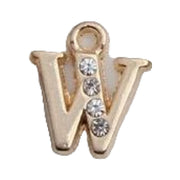 ペンダントトップ ペンダントヘッド レディース メンズ ユニセックス アクセサリーパーツ チャーム アルファベット イニシャル ラインストーン ゴールドカラー シンプル おしゃれ DIY ペアアイテム プレゼント ギフト 女性 男性 男女兼用
