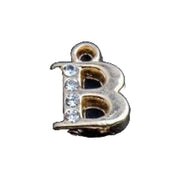 ペンダントトップ ペンダントヘッド レディース メンズ ユニセックス アクセサリーパーツ チャーム アルファベット イニシャル ラインストーン ゴールドカラー シンプル おしゃれ DIY ペアアイテム プレゼント ギフト 女性 男性 男女兼用