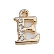 ペンダントトップ ペンダントヘッド レディース メンズ ユニセックス アクセサリーパーツ チャーム アルファベット イニシャル ラインストーン ゴールドカラー シンプル おしゃれ DIY ペアアイテム プレゼント ギフト 女性 男性 男女兼用