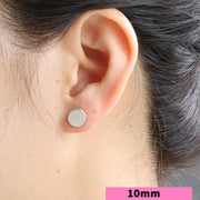 ピアス スタッドピアス 単品 片耳用 ダンベルピアス メンズ レディース ユニセックス 男性 女性 アクセサリー 平面 つけっぱなし 寝れる バックフラット